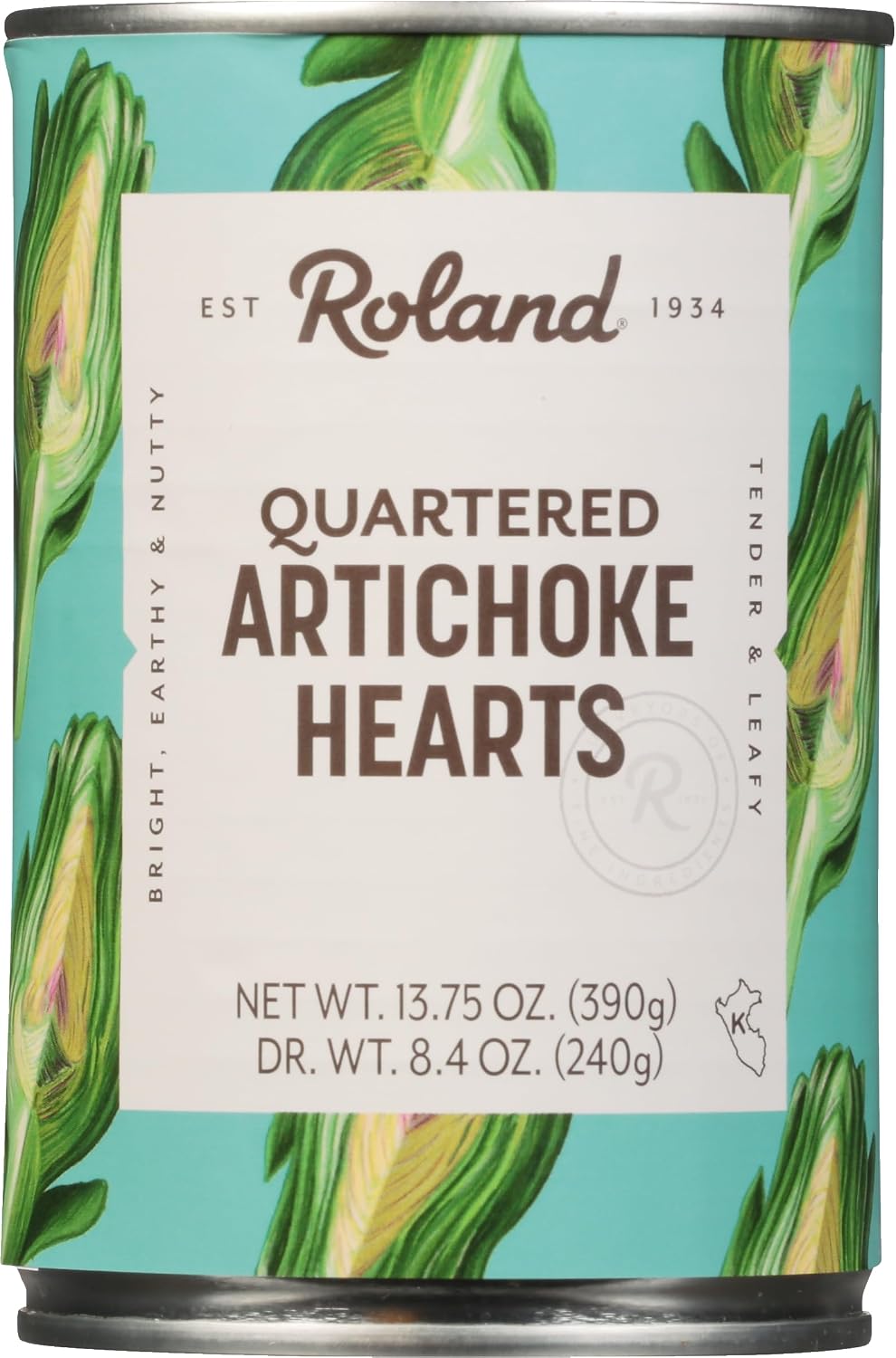 Roland-Foods-Quartered-Artichoke-Hearts,-Specialty-Imported-Food,-13.75-Ounce,-Pack-of-106