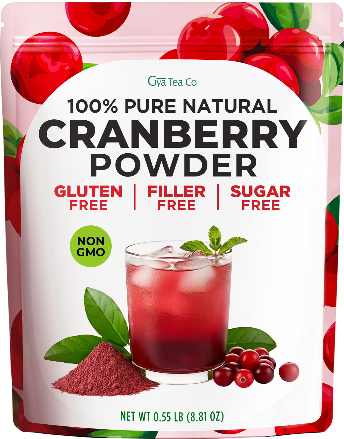 Gya-Tea-Co-Cranberry-Powder-0.55-lb-(8.81-oz)---1-Natural-Superfood-Baking,-1266