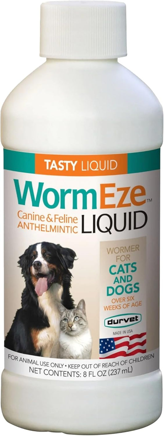 Durvet-WormEze-Liquid-Canine-&-Feline-Antihelmintic,-8-oz-------563