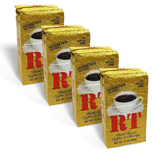 RT-Dark-Roast-Ground-Coffee-&-Chicory-13oz-Brick-(Pack-of-4)---285