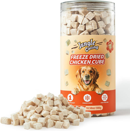 Jungle-Calling-Freeze-Dried-Chicken-Cat-&-Dog-Treats,-Single-Ingredient-Chicken-Bites-1665