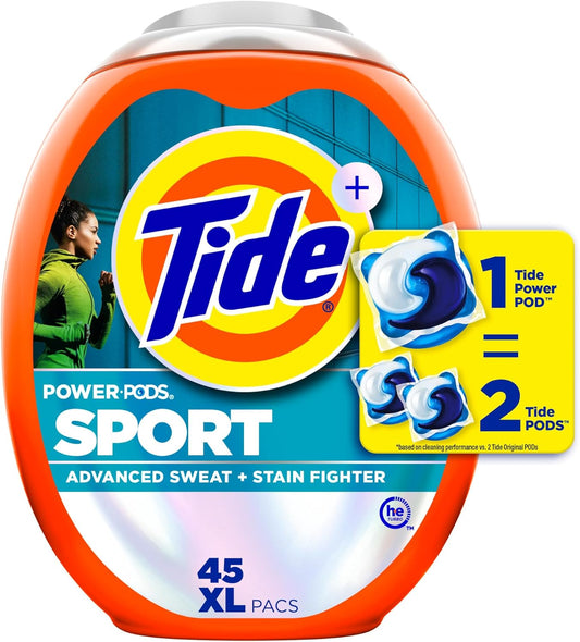 Tide-Power-Pods-Laundry-Detergent-Pacs-with-Febreze-Sport,-45-4026