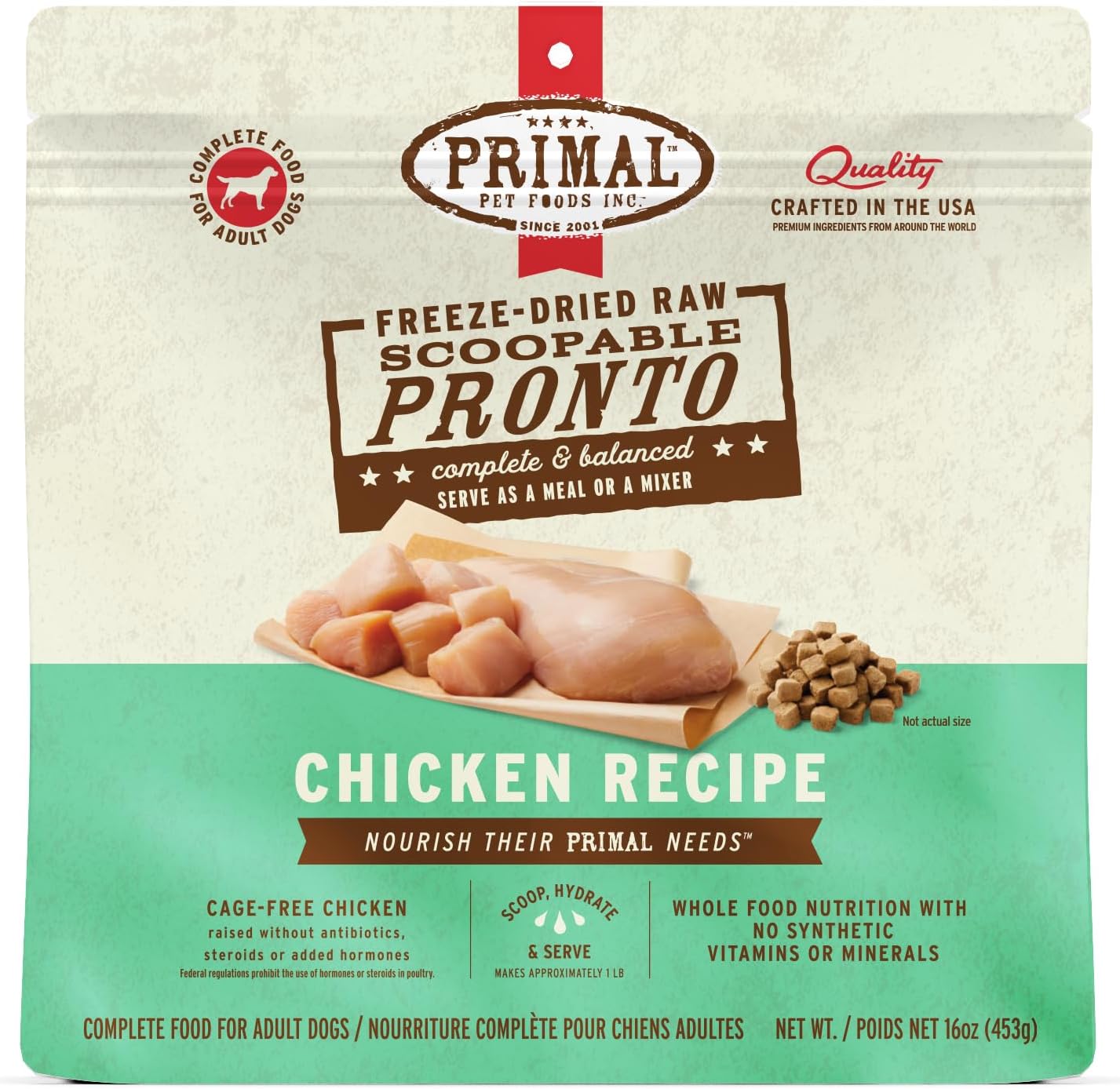 Primal-Freeze-Dried-Dog-Food,-Pronto-Mini-Nuggets,-Chicken;-Scoop-&-Serve,-Complete-1714