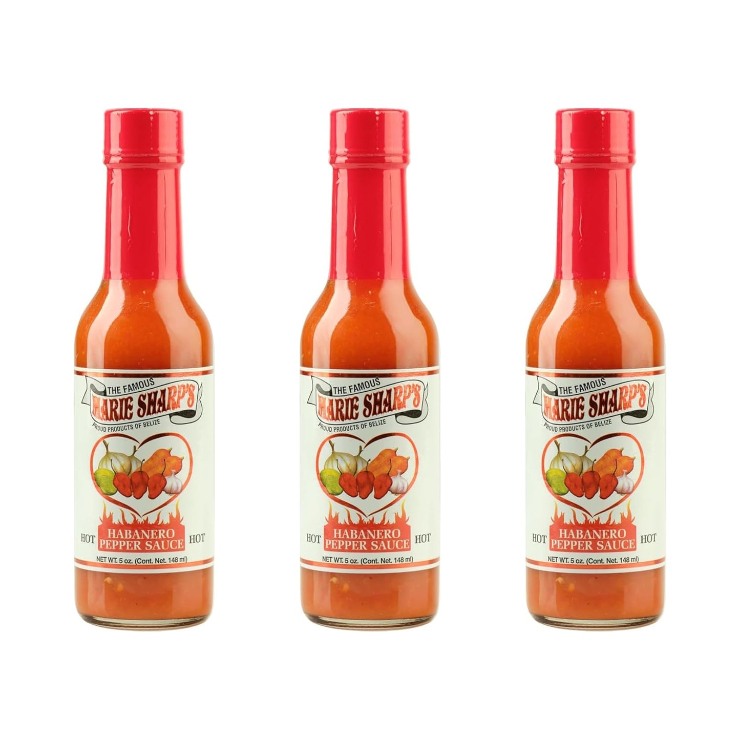 Marie-Sharp's-Hot-Habanero-Pepper-Sauce,-5-oz-–-Authentic-Belizean-Hot-360