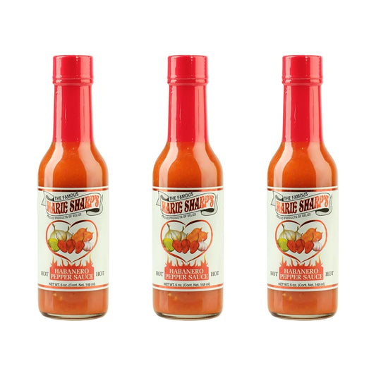 Marie-Sharp's-Hot-Habanero-Pepper-Sauce,-5-oz-–-Authentic-Belizean-Hot-360