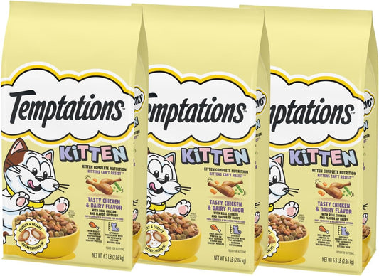 Temptations-Kitten-Cat-Food-Dry,-Chicken-&-Dairy-Kitten-Food,-6.3-lb.-Bag-815
