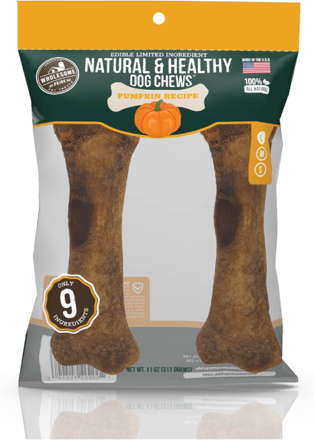 Natural-&-Healthy-Pumpkin-Highly-Digestible-Dog-Chews,-2189
