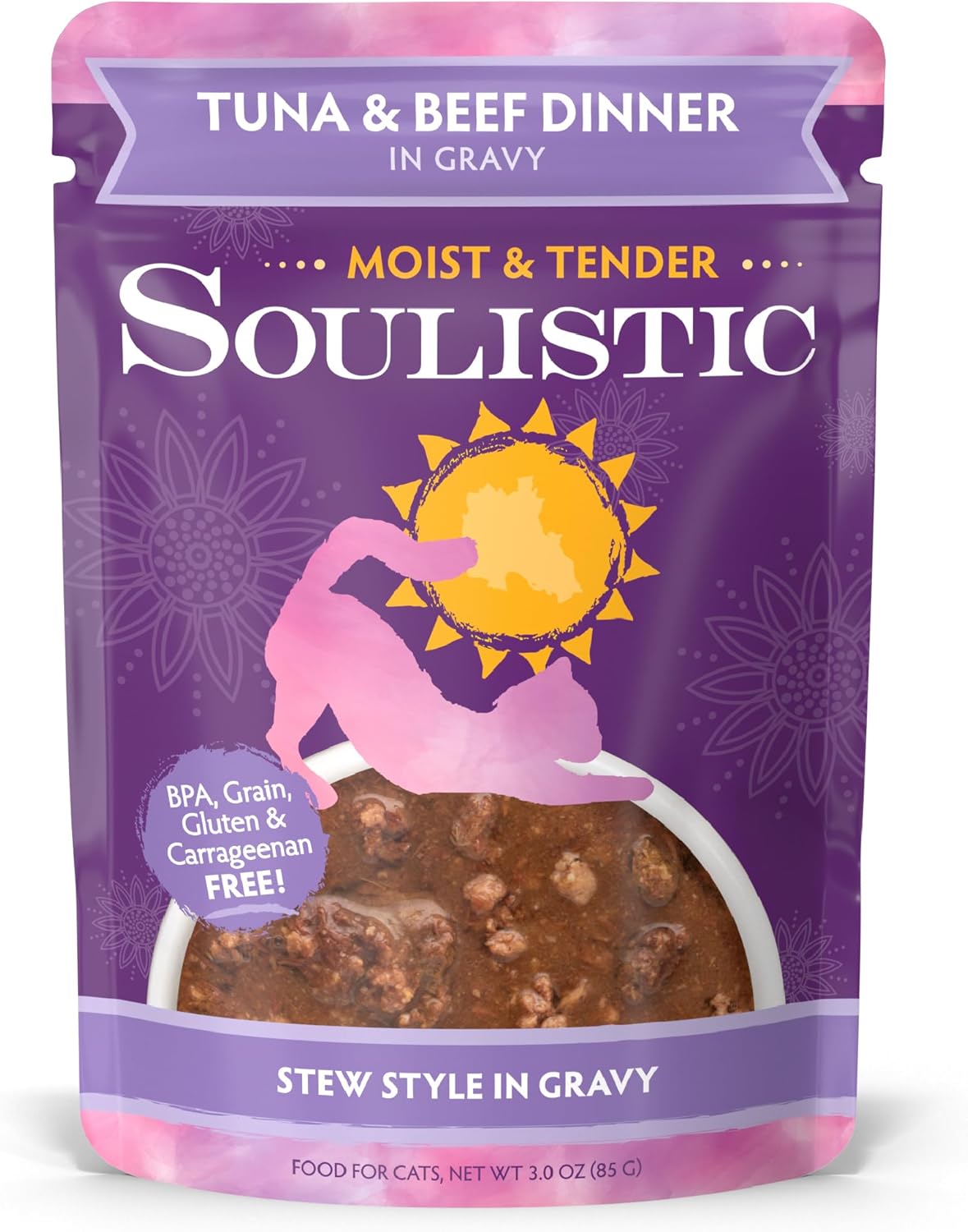 Soulistic-Moist-and-Tender,-Tuna-and-Beef-Dinner-in-Gravy,-3oz-Pack-8--359