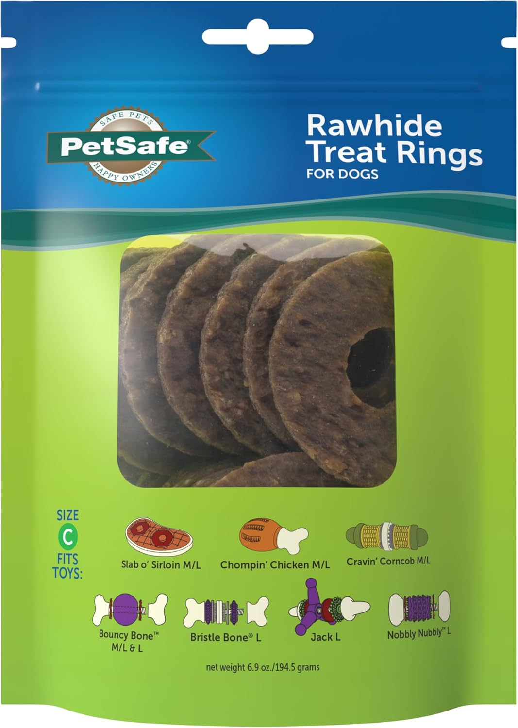 Natural-Rawhide-Treat-Ring-Refills,-Size-C,-Replacement-3400