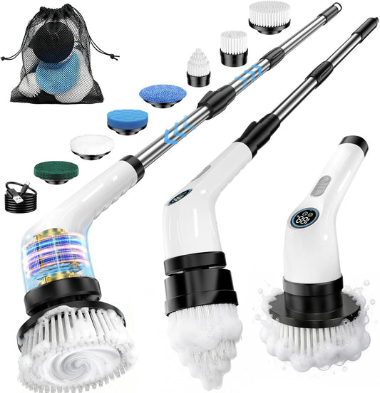 Electric-Spin-Scrubber,-Rechargeable-with-Upgraded-Battery-&-Extended-Runtime,-IPX7-Cleaning-Brush,-3000mAh-Battery-1152