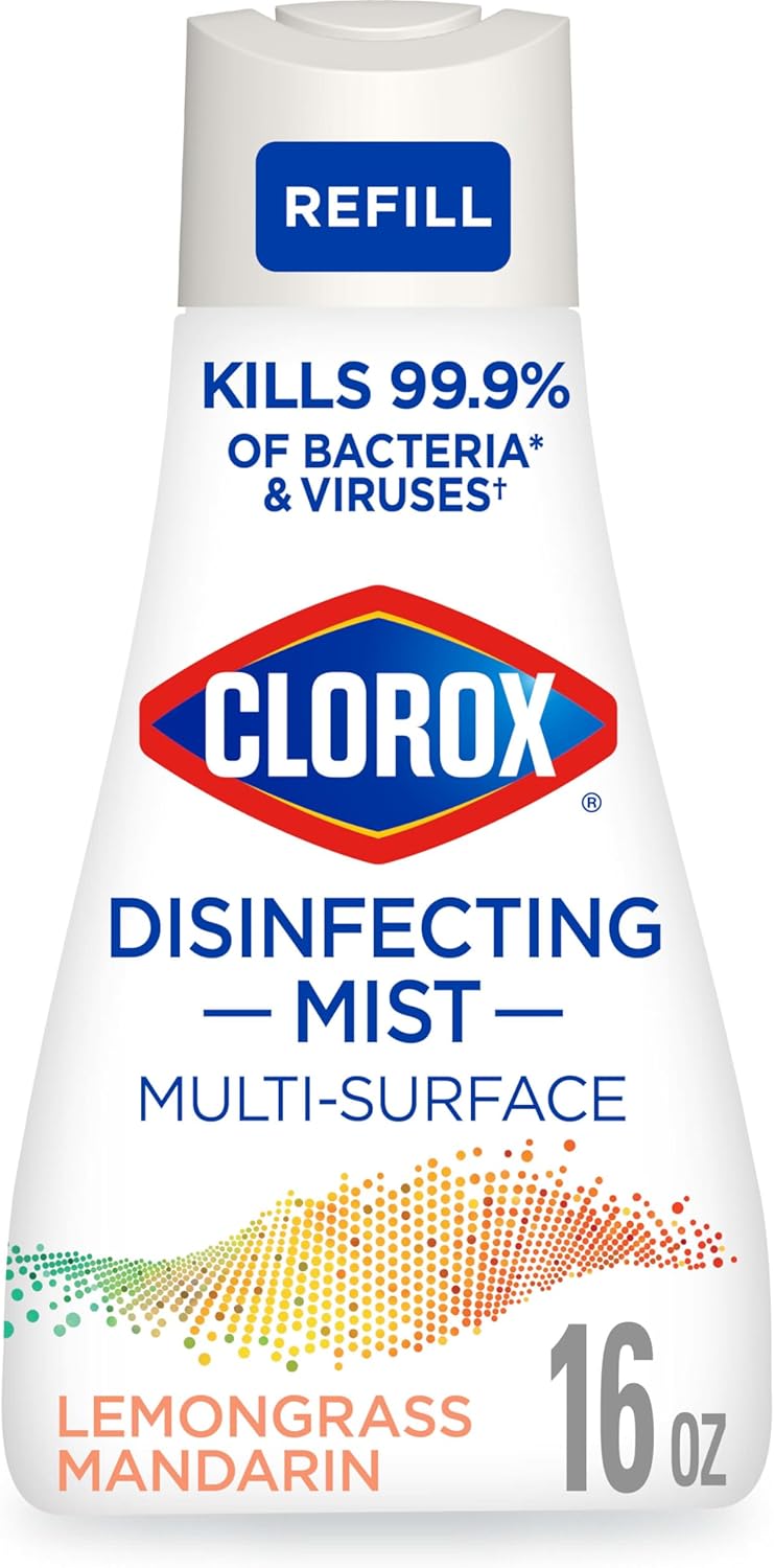 Clorox-Disinfecting-Mist-Refill,-Multi-Surface-Disinfectant,-Household-Essentials,-Lemongrass-Mandarin,-2866