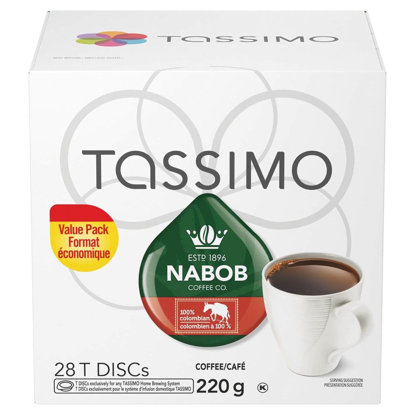 Tassimo-Nabob-1-Columbian-Coffee-Single-Serve-T-Discs-28-T-Discs-Imported-from-Canada-660