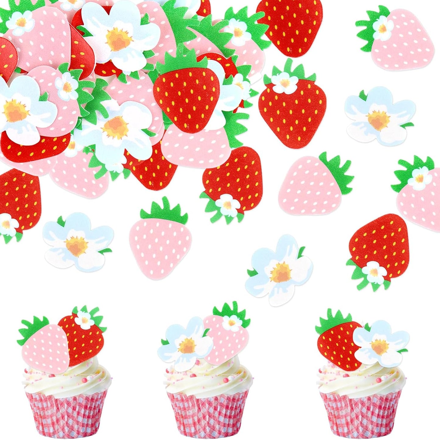 40-Pack-Edible-Strawberry-Cupcake-Toppers-Starwberry-Flower-Bridal-Engagement-Baby-Shower-Party-Toppers-246