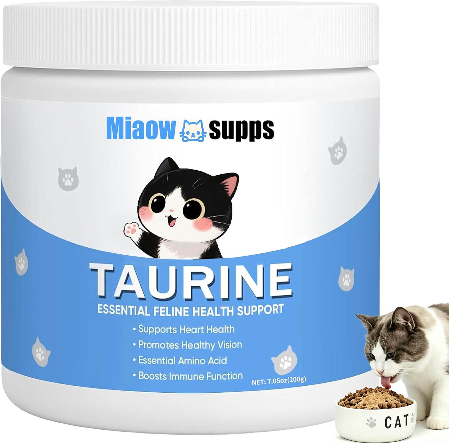 Taurine-Powder-for-Cats,-Boost-Energy-&-Vitality,-Improves-Hair-Health,-Immune-Support,-1374