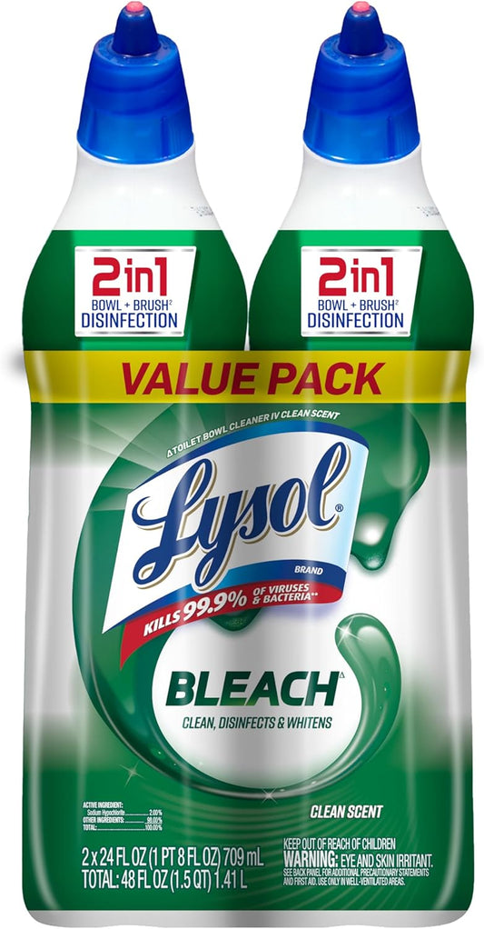 Lysol-Toilet-Bowl-Cleaner-W.-Bleach,-48oz-(2x24oz),-10X-Cleaning-4498
