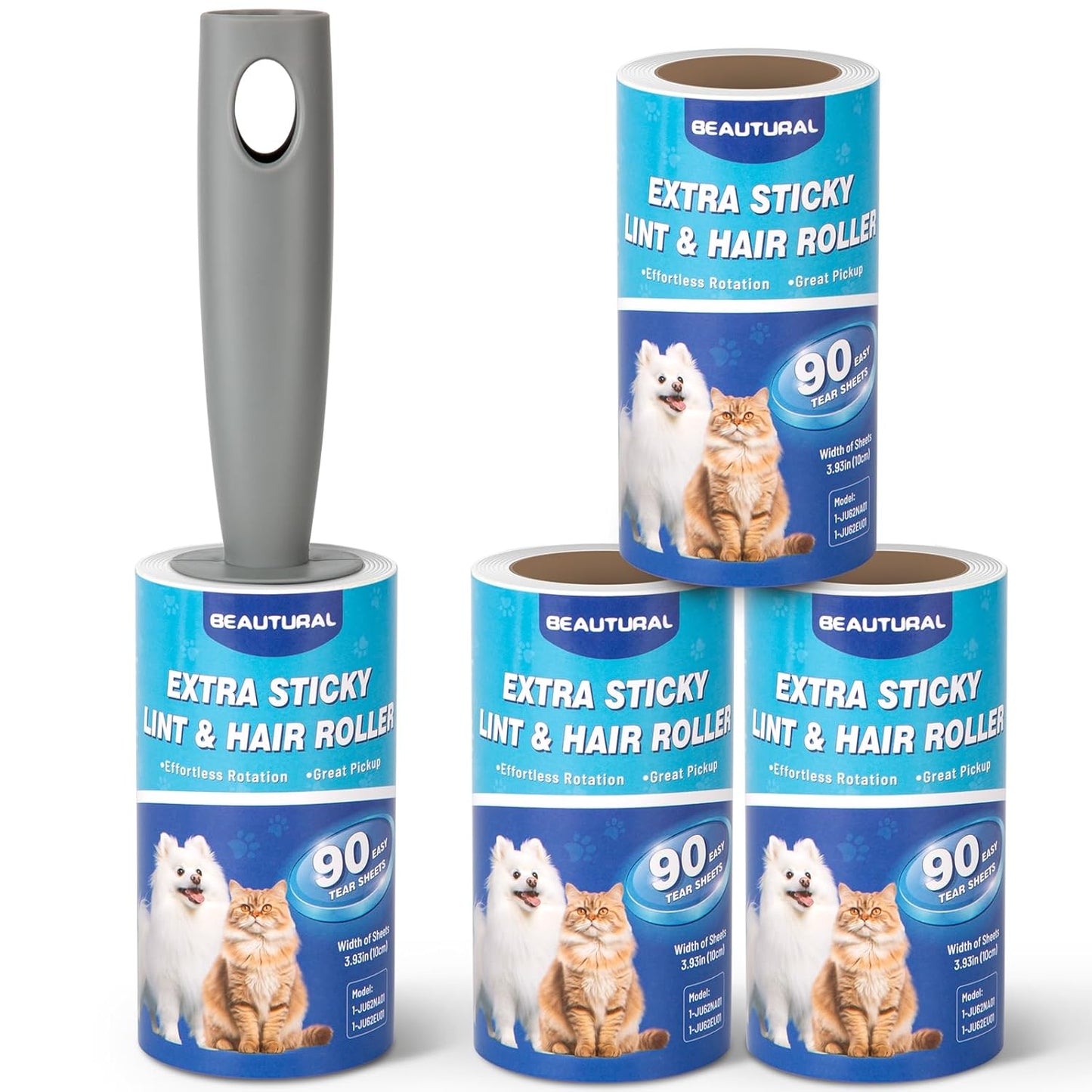 BEAUTURAL-Lint-Roller,-Extra-Sticky-360-Sheets-for-Pet-Hair-2056