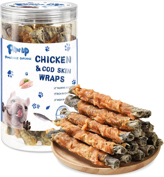 Dog-Treat-Chicken-Wrapped-Cod-Skins,-Training-Treat-3707