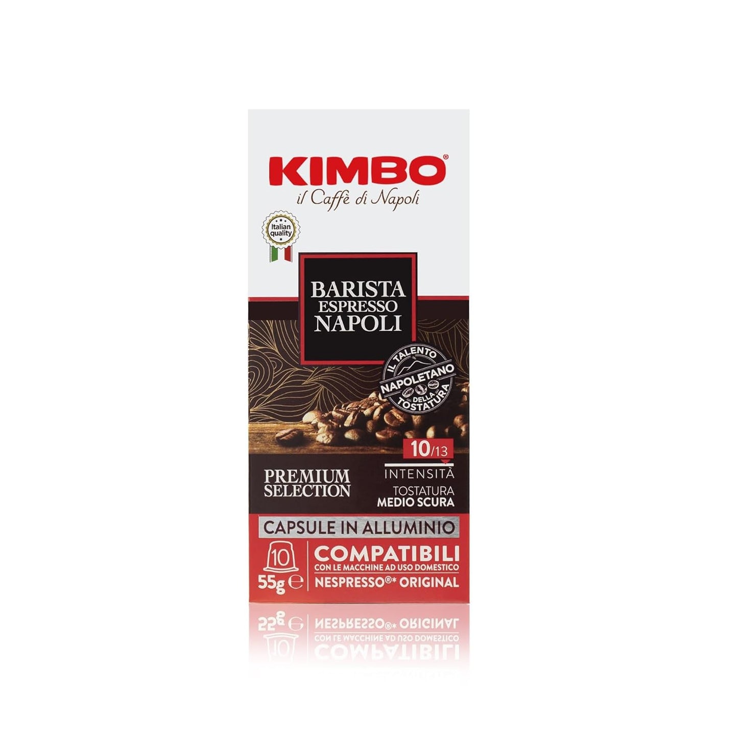 KIMBO---Barista-Espresso-Napoli-Coffee-capsules-Intensity-10-/-Medium-Dark-Roast---2552