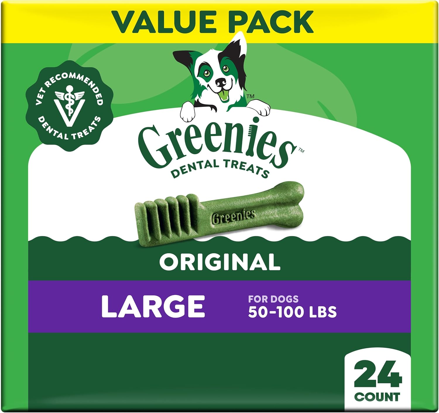 Greenies-Veterinarian-Recommended-Natural-Dental-Dog-Treats,-Large-Size,-Original-Flavor,-36-Pack,-2963
