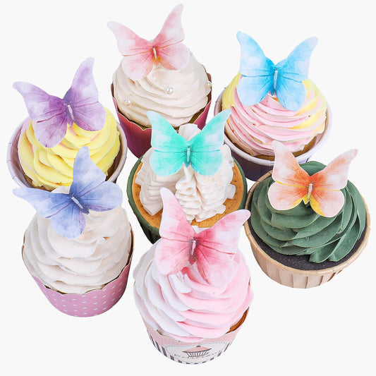 Edible-Butterfly-Cake-Decorations,-56Pcs-Wafer-Paper-Butterfly-Cupcake-Toppers,-Colorful-Edible-for---1748