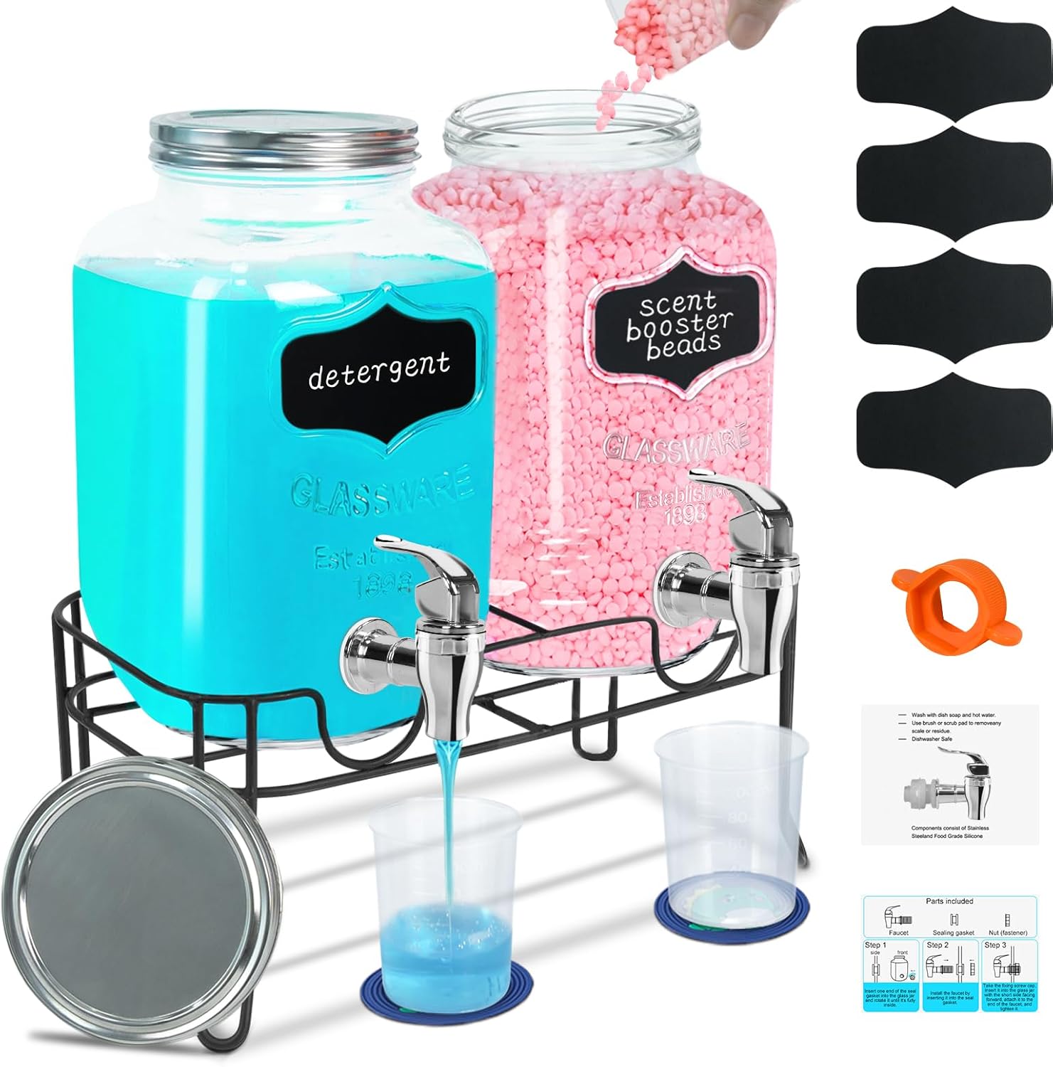 2-Pack-1-Gallon-Glass-Laundry-Detergent-Dispenser-Set-with-Bamboo-1937