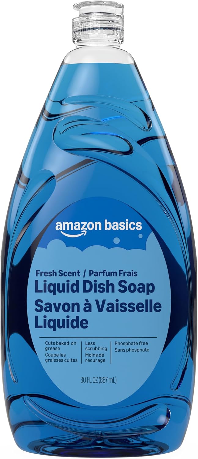 Amazon-Basics-Liquid-Dish-Soap,-Fresh-Scent,-Grease-cutting-Formula,-30-Fl-Oz,-362
