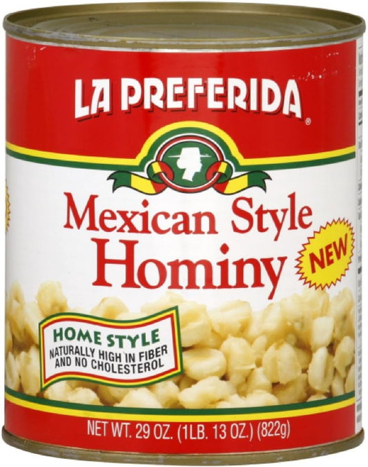 La-Preferida-Hominy-Mexican-Style,-29-onzas-(paquete-de-121