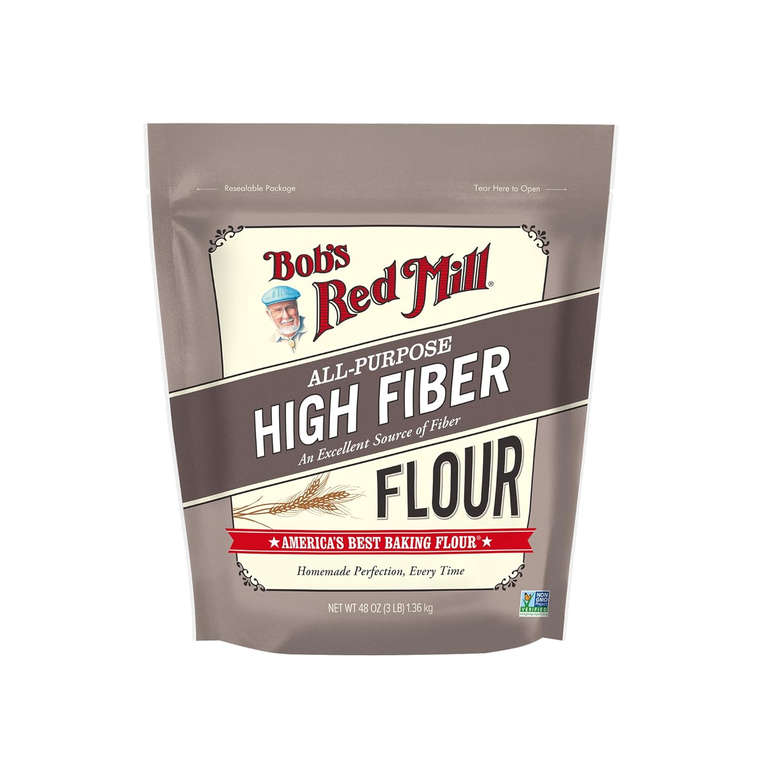 Bob’s-Red-Mill-All-Purpose-High-Fiber-Flour---3-lb-Bag,-Baking-Excellent-1628