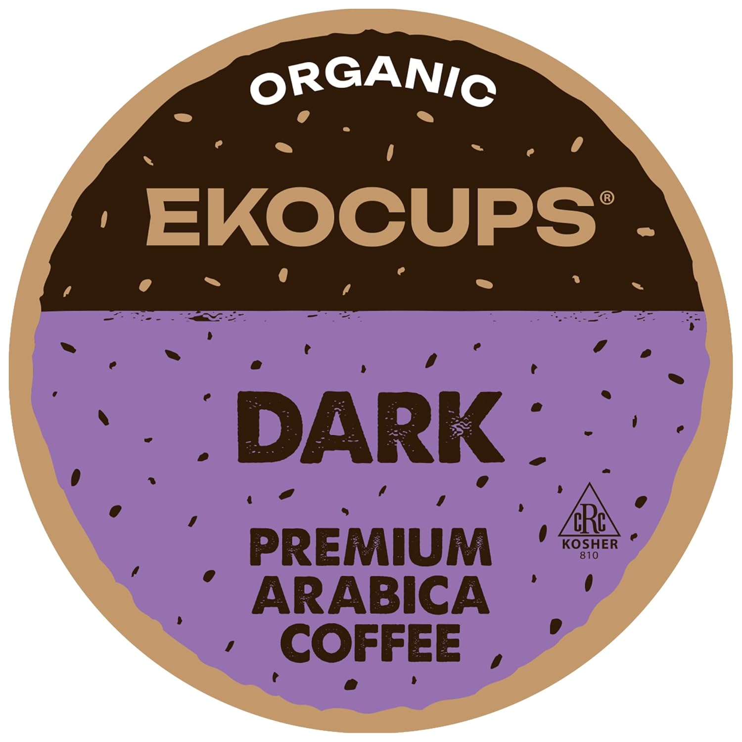 EKOCUPS-Organic-Dark-Roast-Coffee-Pods,-Strong-Bold-Dark-Roast-Flavor---USDA-2166