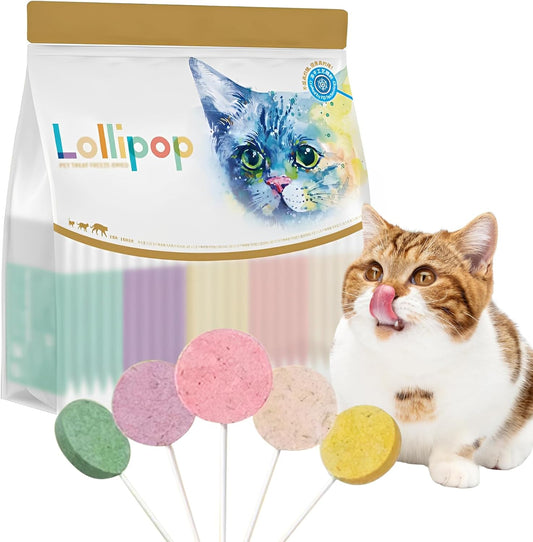 Lollipop-Cat-Treats,-Freeze-Dried-Lickable-Snacks-for-Indoor-Cats,-Natural-Soft-Puree-Wet-Snacks-324