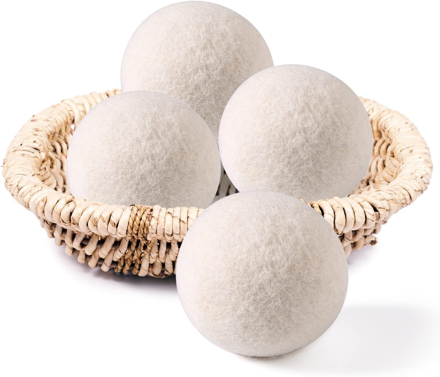 Wool-Dryer-Balls-Organic-4-Pack-XL,Laundry-Dryer-Balls,100%-New-3146