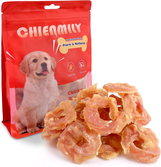 Chicken-Jerky-Rings-Dog-Treats,-Single-Ingredient-Natural-Chews,-High-Protein-Grain-230