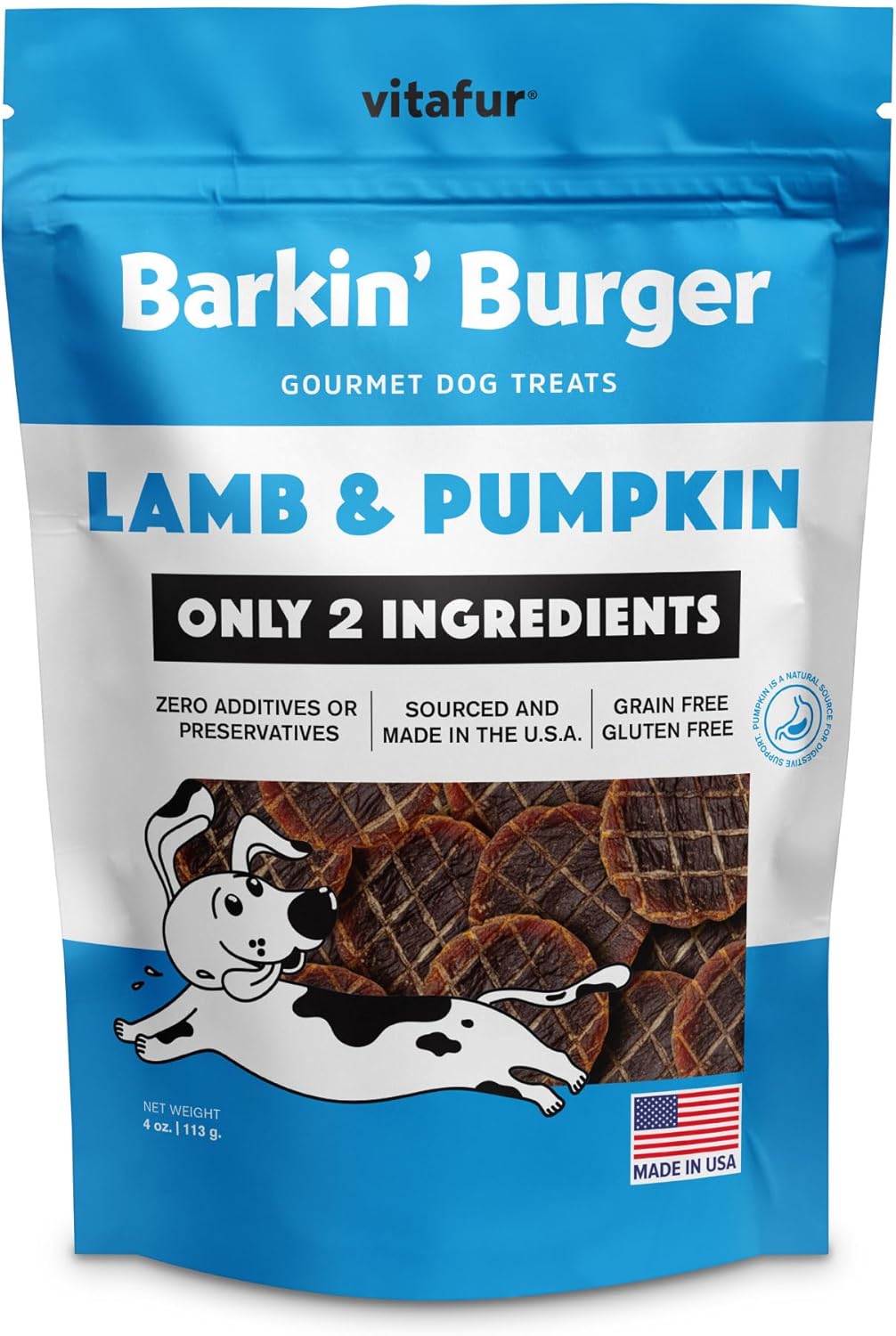 Barkin-Burger-Dog-Treats-Lamb-&-Pumpkin,-Grain-Free,-Only-Two-All-276