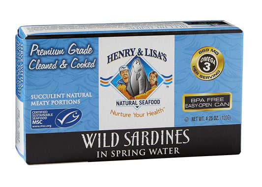 Henry-&-Lisa's-Natural-Seafood-Sardinas-silvestres-en-agua-de-manantial,-4.25-(paquete-693