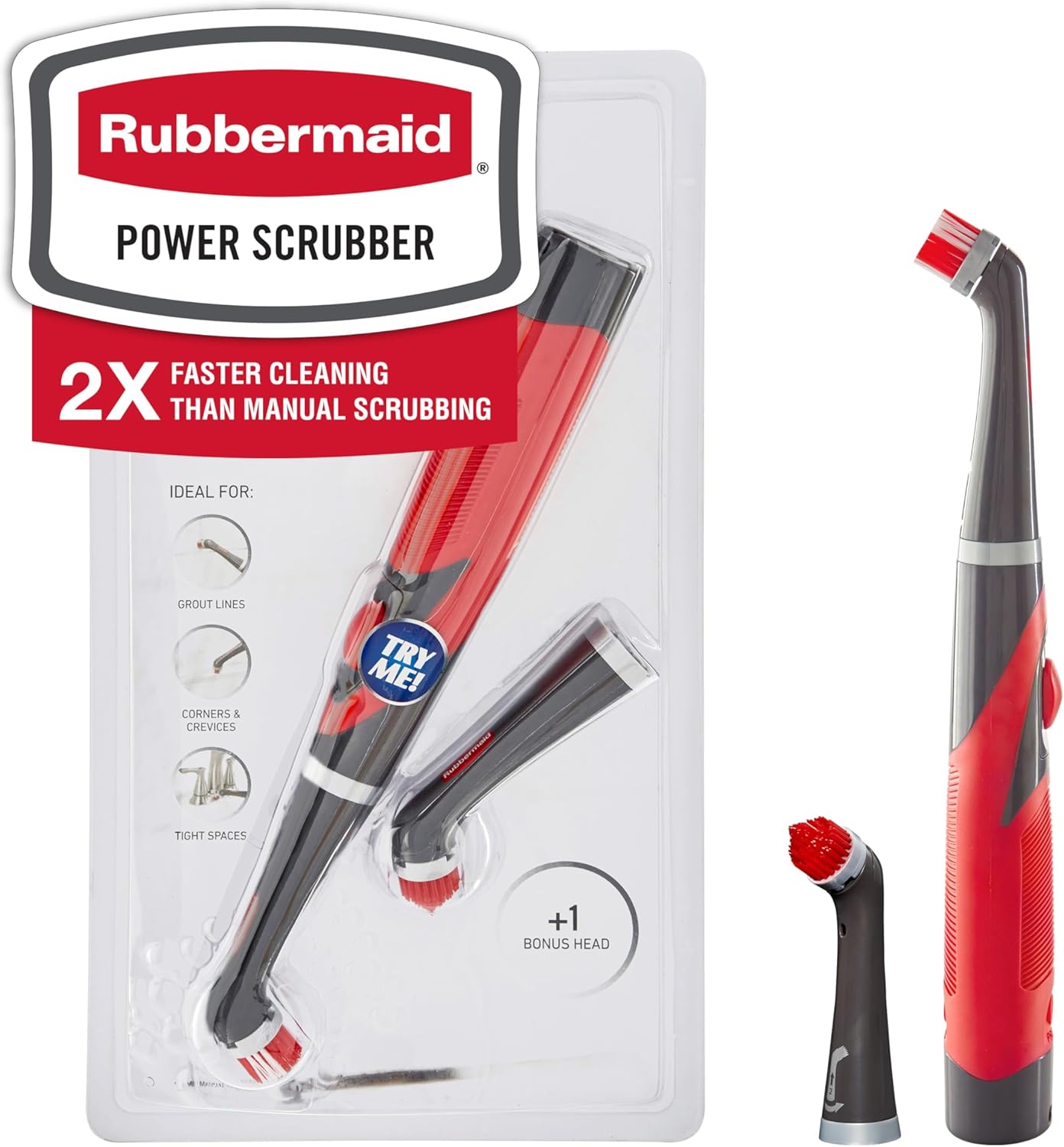 Rubbermaid-Reveal-Power-Scrubber-with-Multi-Purpose-&-Grout-Head,-Cordless-Electric-Battery-Powered-Scrub-Brush,-1689