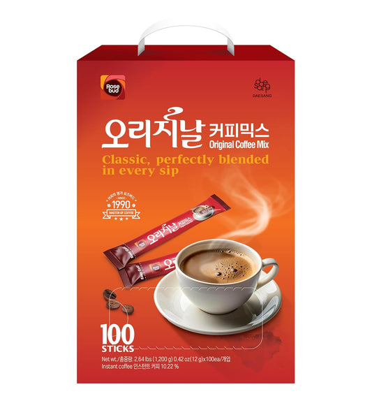 Rosebud-Coffee-Mix-100-Sticks-–-Korean-Instant-3-in-1-Coffee-with-Sugar,-Cream-1998