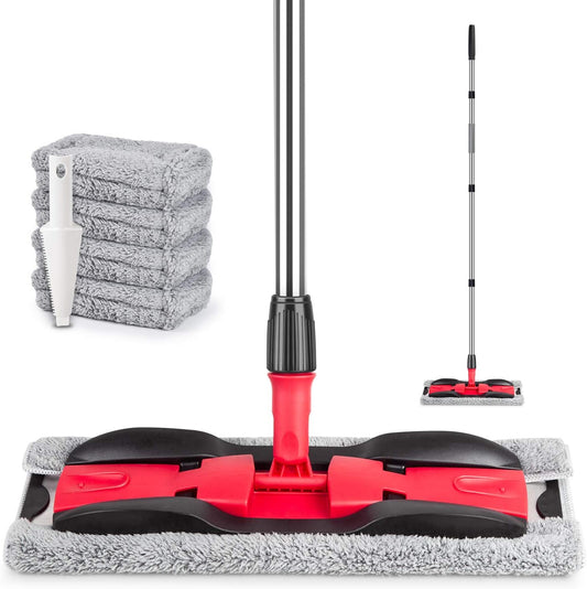 Microfiber-Mops-for-Hardwood-Floor-Cleaning:-MEXERRIS-Flat-Floor-Mop-with-4-Washable-Pads-59"-366