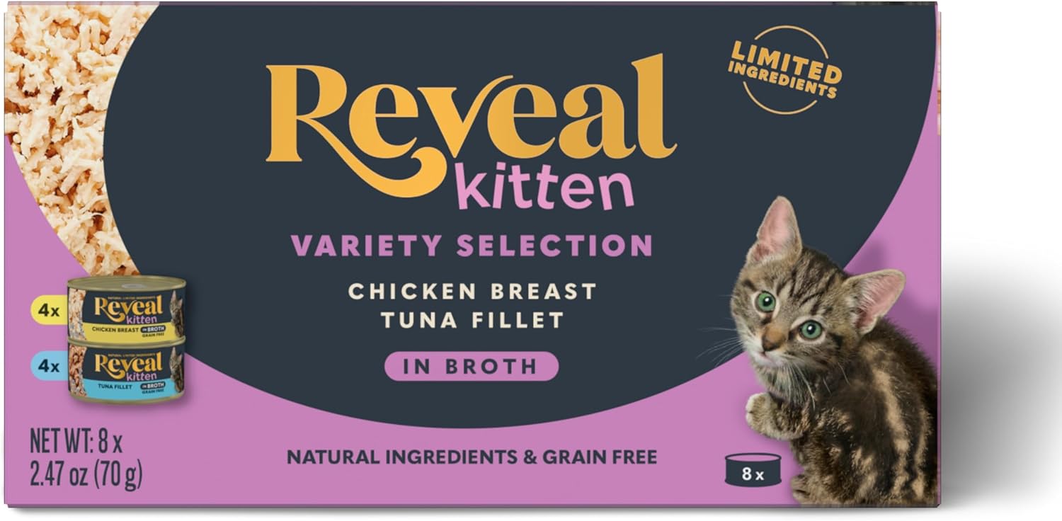 Reveal-Natural-Wet-Kitten-Food,-Limited-and-Natural-Ingredients,-Grain-Free,-Protein-No-Additives,1593