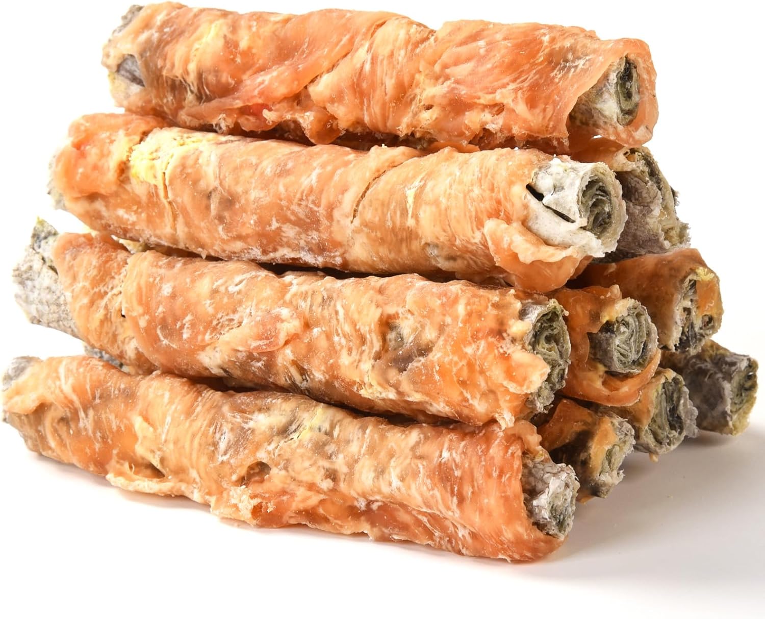 Chicken-Wrapped-Cod-Fish-Skin-Stick-Dog-Treats,-3688