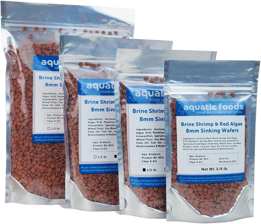 Aquatic-Foods-Inc.-8mm---1/3"-Brine-Shrimp-&-Red-Algae-Enhancing-Wafers-Shrimp,90
