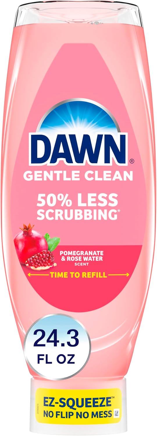 Dawn-Gentle-Clean-EZ-Squeeze-Dishwashing-Liquid-Dish-Soap,-Pomegranate-and-Rose-Water-354