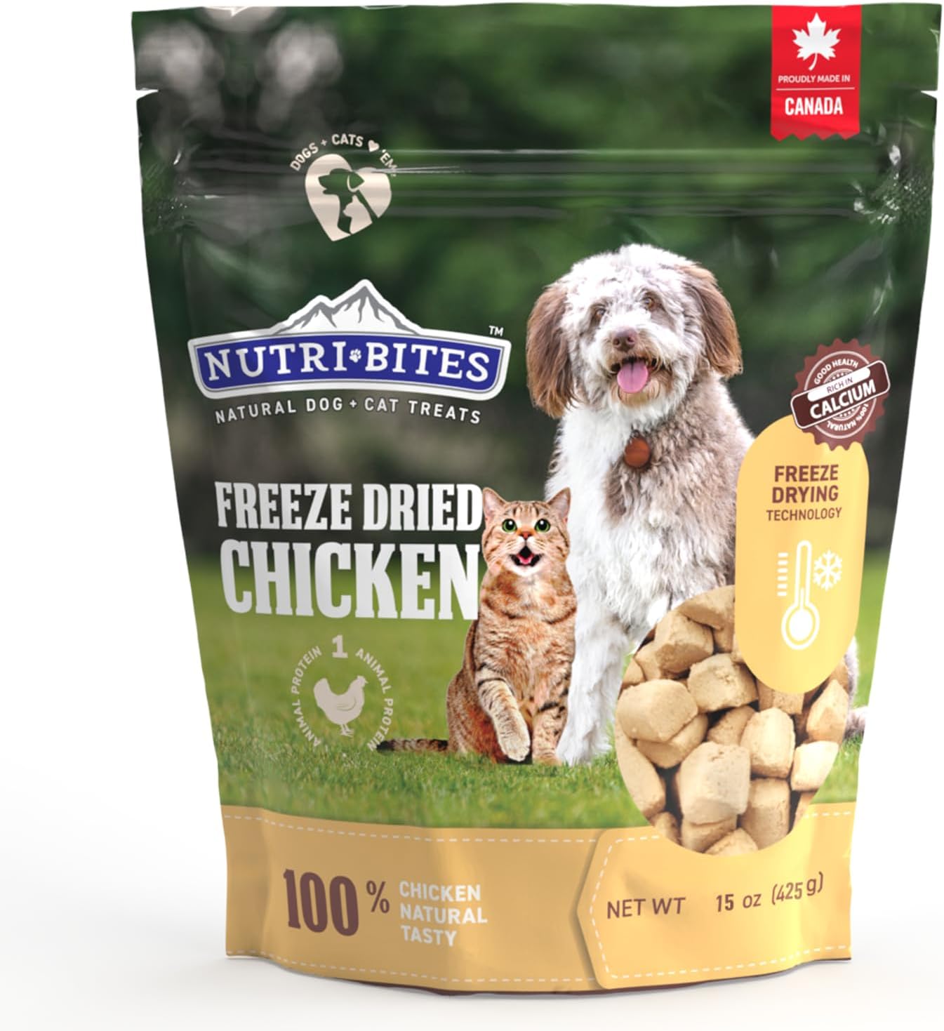 Nutri-Bites-Freeze-Dried-Chicken-Liver-Dog-&-Cat-Treats,-Single-Ingredient-High-2523