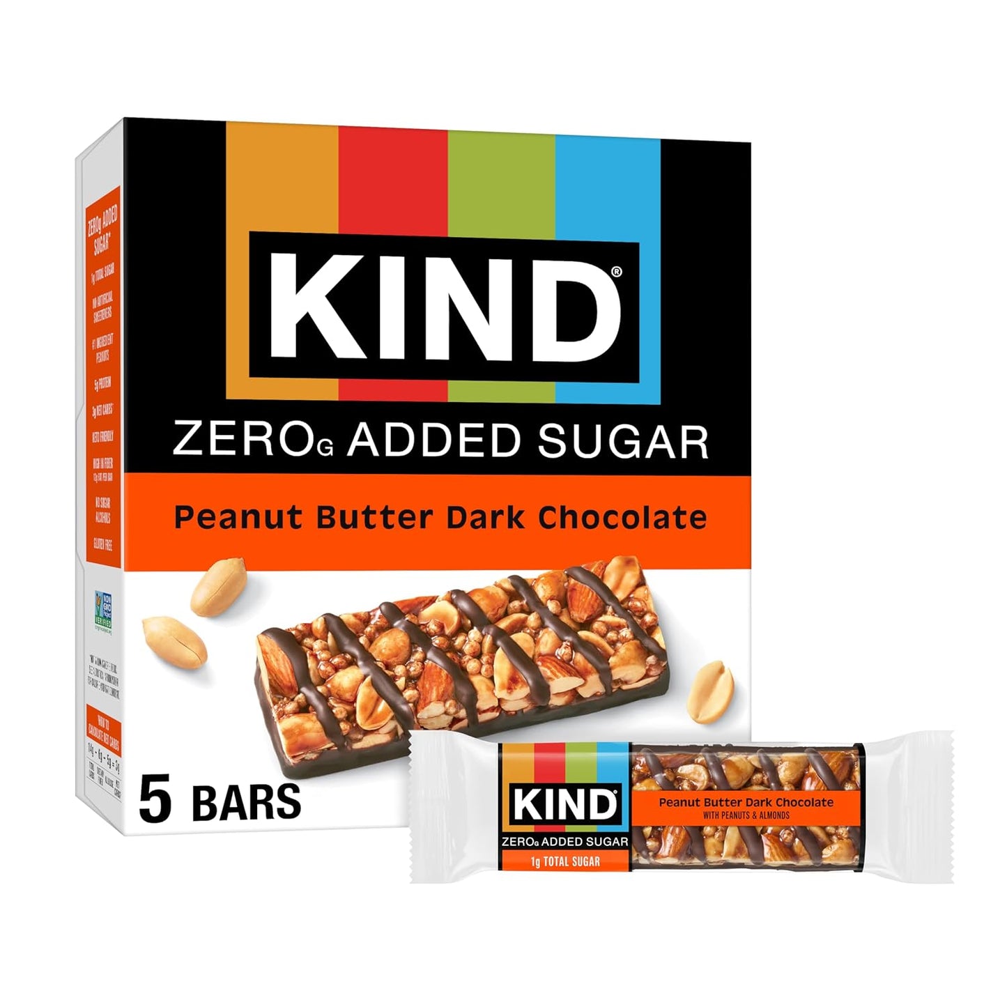 Kind-Zero-Added-Sugar-Healthy-Snacks-Bars,-Peanut-Butter-Dark-Chocolate,--Gluten-Free,-High-Keto-1794