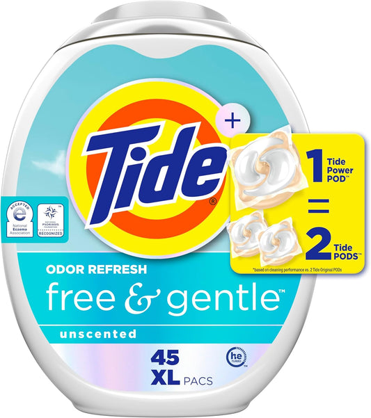 Tide-PODS-Free-and-Gentle-Odor-Refresh-Laundry-Detergent-Packs,-45-Count,-1551