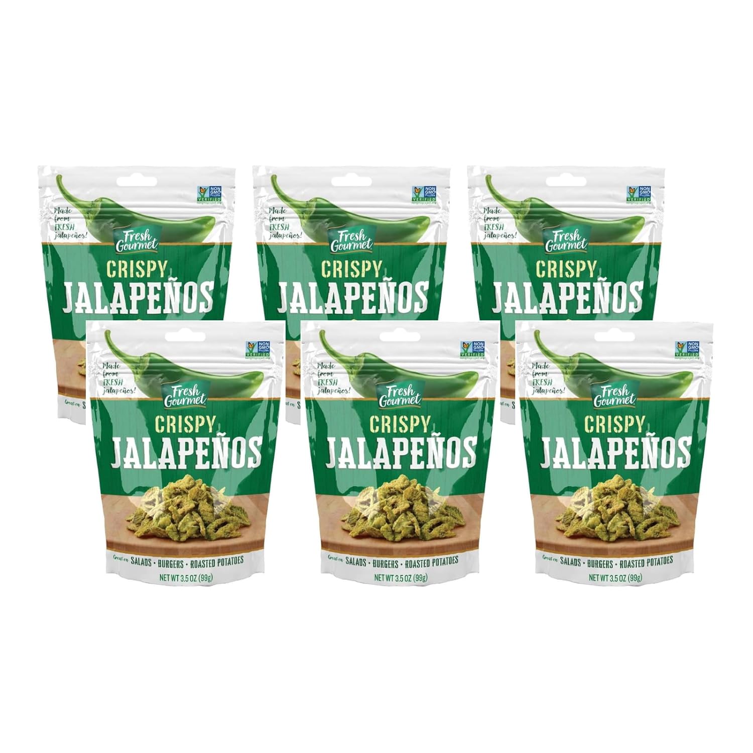 Fresh-Gourmet-Jalapeños-crujientes-ligeramente-salados,-3.5-onzas-(paquete-340