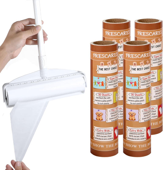9.45''-Large-Lint-Roller-Refills-Extra-Sticky-for-Frescares-Long-2343
