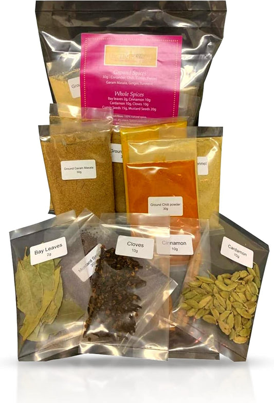 The-Three-Sisters-Organic-Indian-Spices-(13-Pc.-Set)-Natural,-Authentic,-and-202