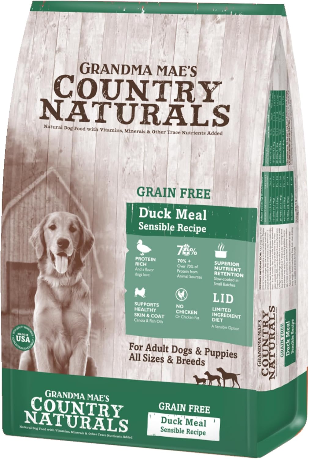 Grandma-Mae’s-Country-Naturals-Dry-Dog-Food,-Grain-Free-Formula,-Duck,-Slow-Cooked-509