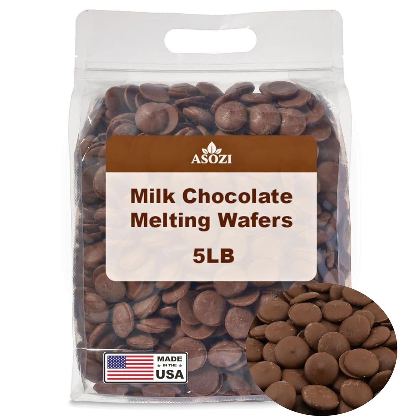 Milk-Chocolate-Melting-Wafers-–-5?LB-Resealable-Bag,-Smooth-&-Velvety-Chocolate-Baking,-Dubai-2163