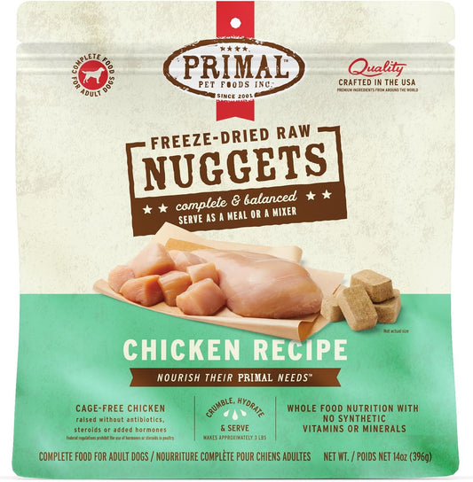 Primal-Freeze-Dried-Dog-Food-Nuggets,-Chicken;-Complete-3378
